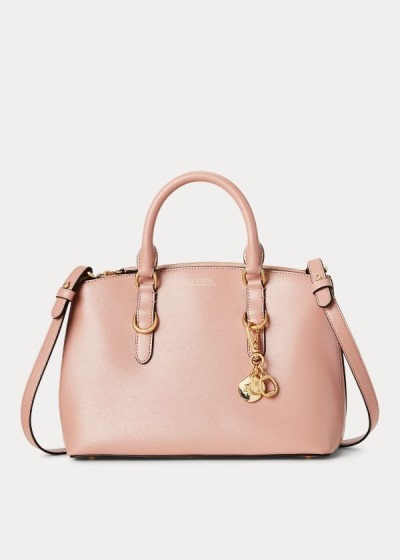 Satchel Ralph Lauren Mujer Rosas - Saffiano Leather Mini - GDSUV8067